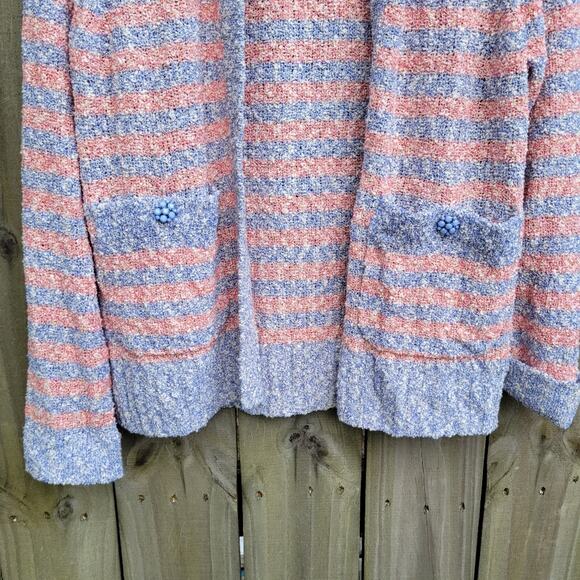 J. Crew Cardigan sweater in tweed stripe Medium - Picture 5 of 9